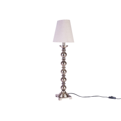 Lampa srebrna niklowana z abażurem 73cm